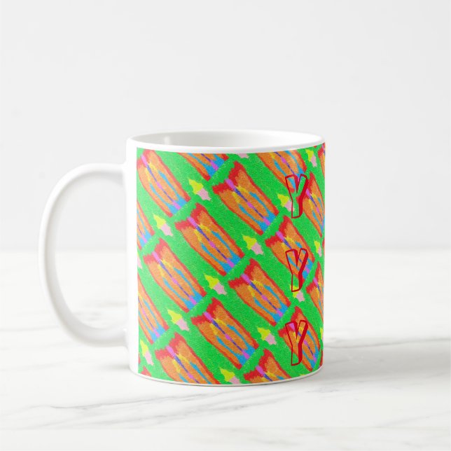 Mug Tapis et chiffons Art pur abstrait suprême (Gauche)