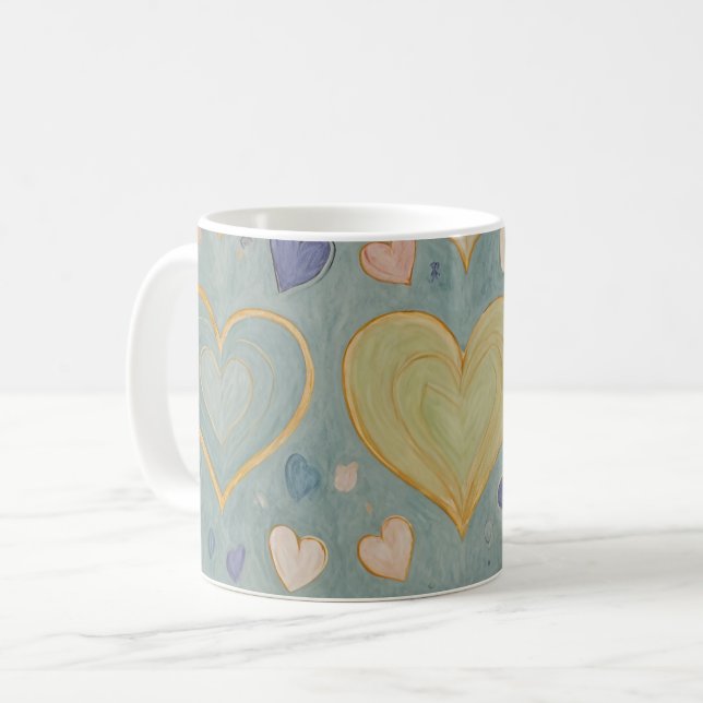 Mug Tapisserie Pastel Heart (Devant gauche)