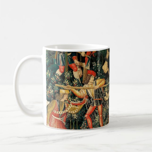 Mug Tapisseries Unicorn Classique médiéval défend la c (Gauche)