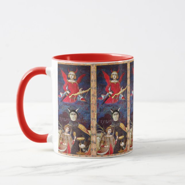 MUG TAROTS DE RENAISSANCE ANTIQUE 15 /LE DIABLE (Gauche)