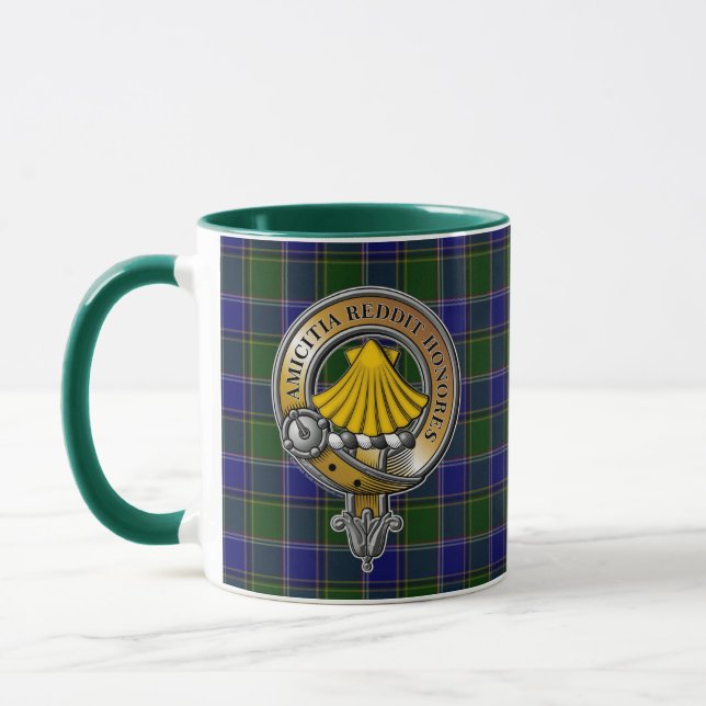 Mug Tartan et insigne (Gauche)
