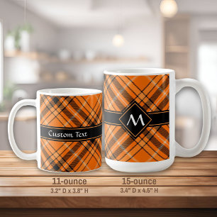 Mug Tartan orange d'Halloween
