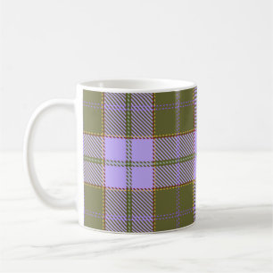 Mug Tartan vert et violet Plaid écossais sans fil Pa
