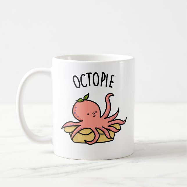 Mug Tarte à tarte Octo drôle Pie à tarte Octopus (Gauche)