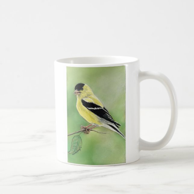 Mug "Tasse d'art d'oiseau de chardonneret (Droite)