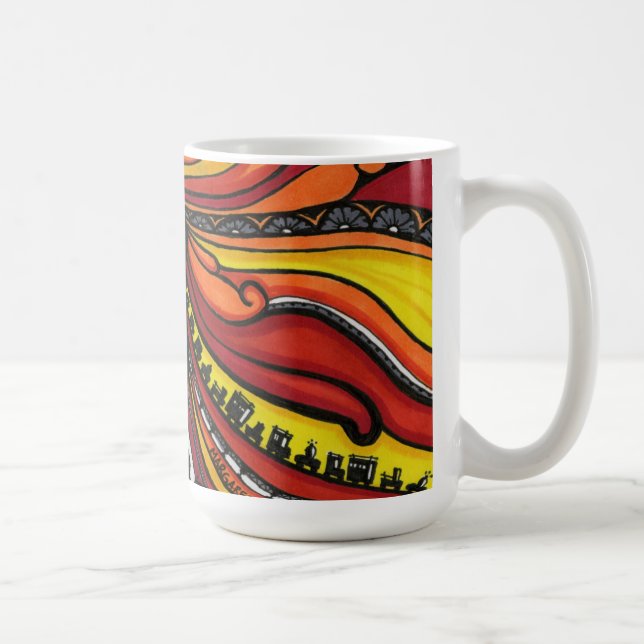 Mug "Tasse d'illustration de la robe" par Maggie (Droite)