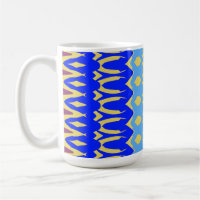 Tasse, un design de motif transparent multicolore