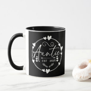Mug Tatie Est 2025 Annonce Bébé Humour Tante Cool
