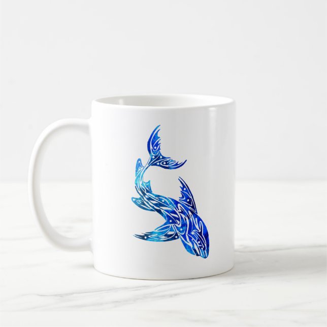 Mug Tatouage bleu requin (Gauche)