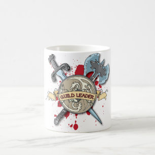 Mug Tatouage du CHEF de GUILDE - épée, hache, et