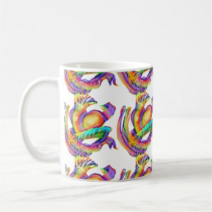 Mug Tatouage old school aux couleurs de l'arc-en-ciel