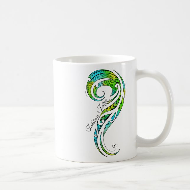 Mug Tatouage tahitien - Graphique de tatouage hawaïen  (Droite)