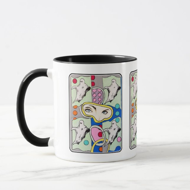 Mug "Tattletales in the Spirit Box" Peinture sur une (Gauche)