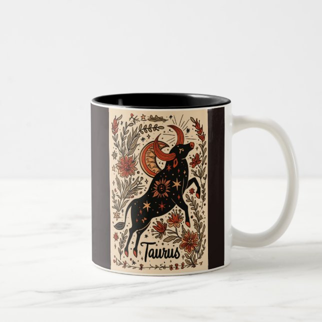 Mug Taurus Celestial Zodiac Art (Right)