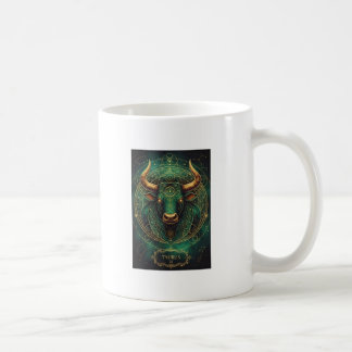 Mug Taurus Emerald and Gold Astrology Coffee Cup