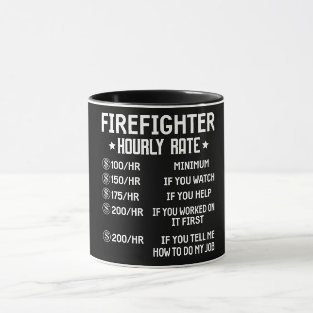 Mug Taux horaire des pompiers (Centre)