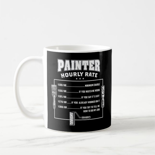 Mug Taux horaire du peintre (Gauche)