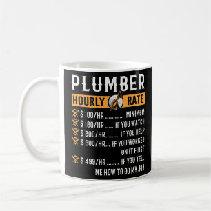 Mug Taux horaire du plombier
