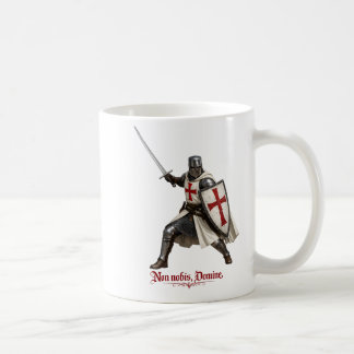 Mug Taza caballero templario - Non nobis, Domine