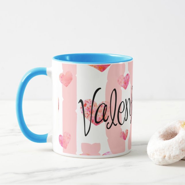 Mug Taza Clásica Love 💖 Colección Con Mucho Amor ❤️  (Avec donut)