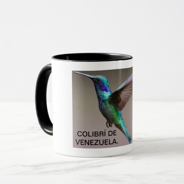 MUG TAZA COLIBRÍ DE VENEZUELA. (Devant gauche)