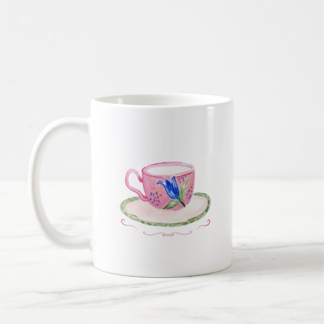 Mug Taza de te floral (Gauche)