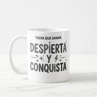 Mug Taza Despiértate y conquista – Tazas motivación