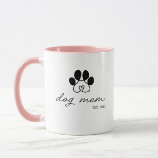 Mug Taza dog mom customizable