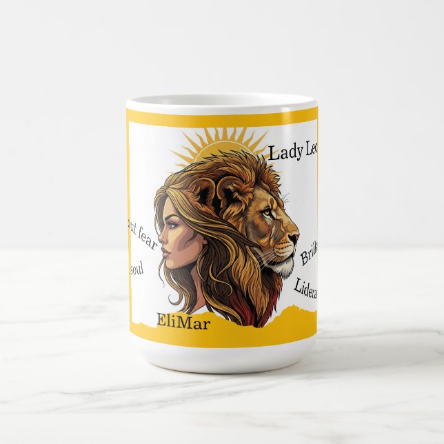 Mug Taza Lady Leo León Zodíaco (Centre)