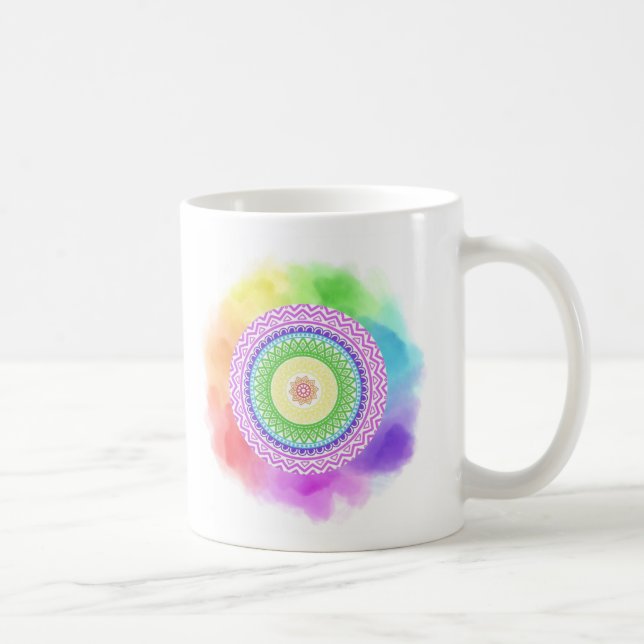 Mug Taza mandala de colores (Droite)