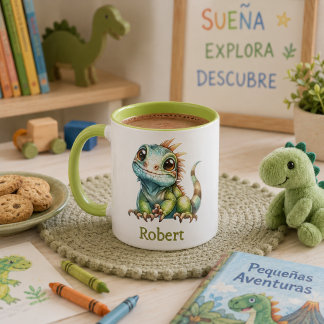 Mug Taza para niños personalizada con diseño de animal