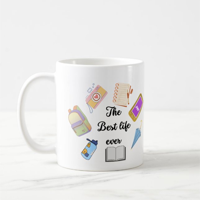 Mug Taza "the best life ever" (Gauche)