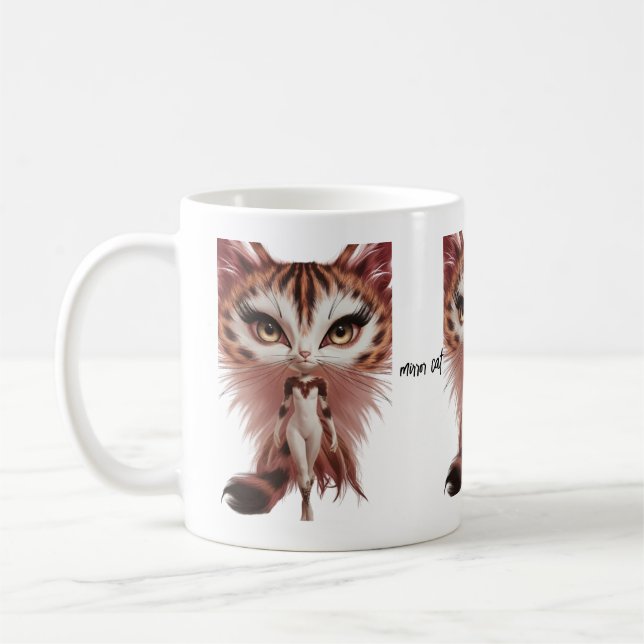 Mug tazas mirror cat (Gauche)