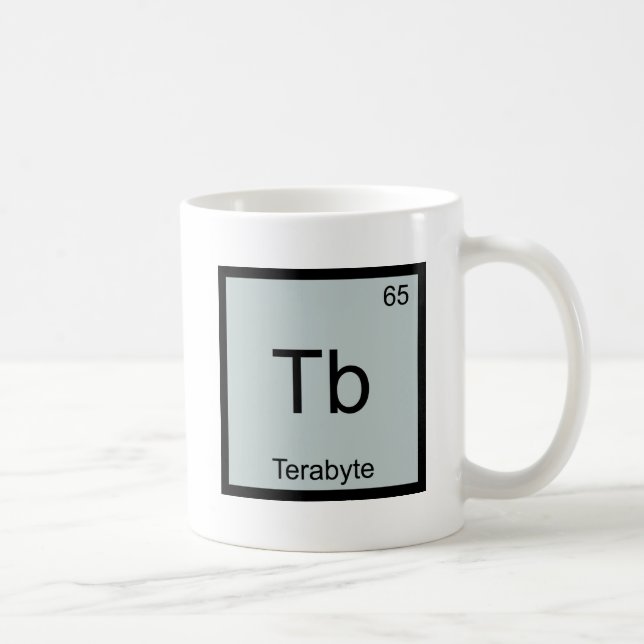 Mug Tb - T-shirt symbole d'élément de chimie drôle Ter (Droite)