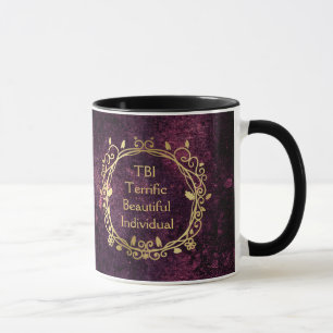 Mug TBI magnifique et magnifique or individuel sur vio