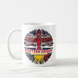 Mug Tchad Tchadien Royaume-Uni Drapeau des racines d'a