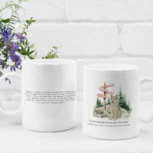 Mug Tchèque Vlcak Aquarelle Chien   Race Rare