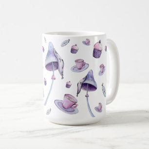 Mug Tea Party Mad rose et bleu aquarelle