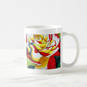 Mug Tea Rose aquarelle art original Flower