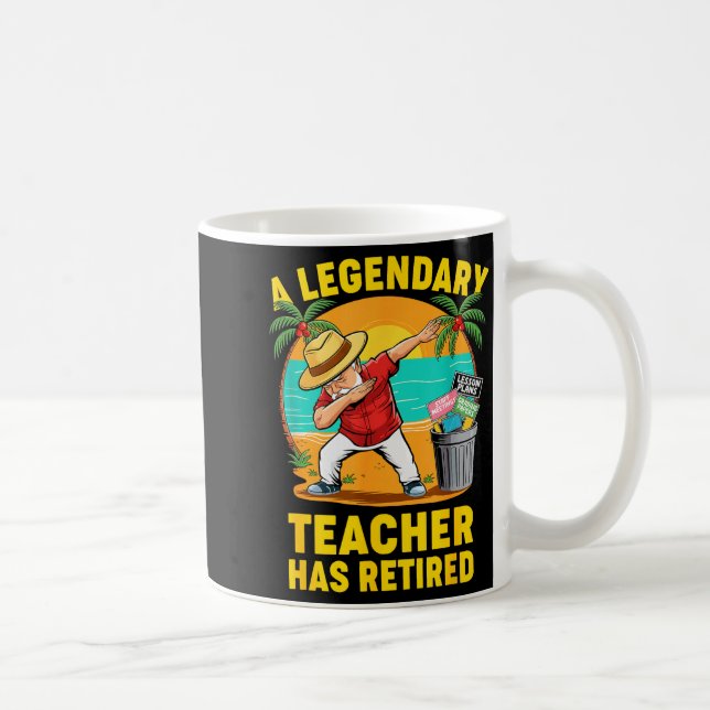 Mug Teacher Legend Has Retired 2025 Happy Retirement P (Droite)