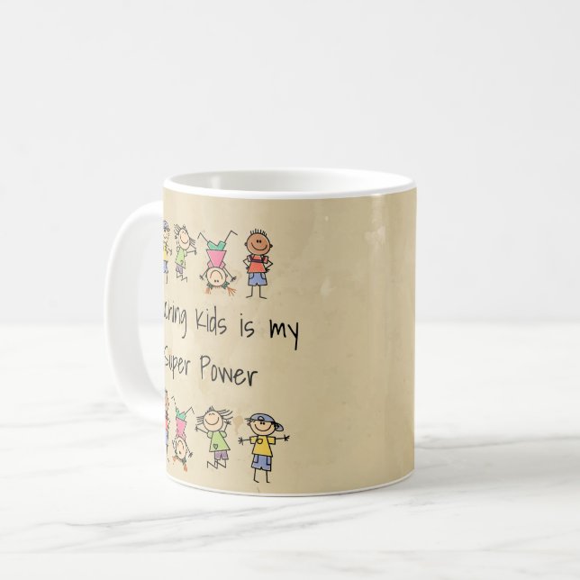 Mug Teaching Kids My Super Power (Devant gauche)
