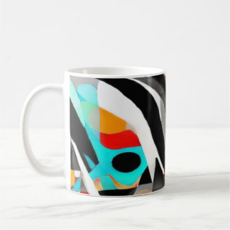 Mug Teal Splash Abstract Waves