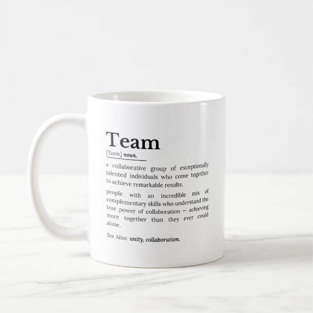 Mug Team Definition – The Power of Collaboration  (Gauche)