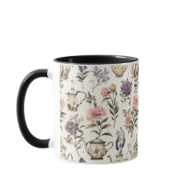 Teapots Motif de fleurs de jardin