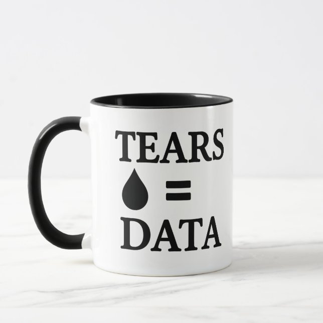 Mug Tears Equal Data (Gauche)