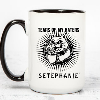 Mug Tears Of My Haters Mug, Funny Cats Mug, Haters