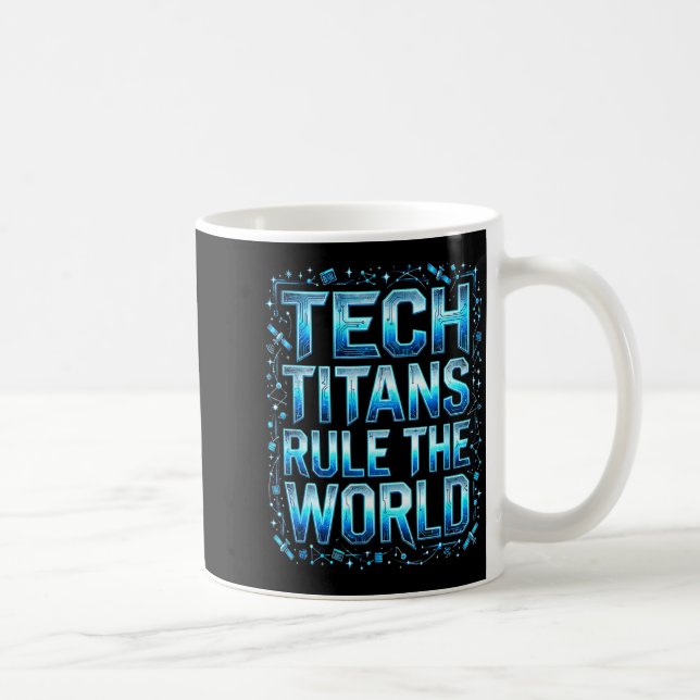 Mug Tech Titans Rule Funny Big Technology Satire Wer G (Droite)