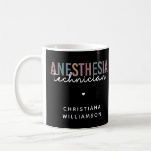 Mug Technicien d'anesthésie personnalisée Technique d'