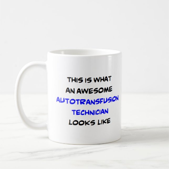 Mug technicien d'autotransfusion, génial (Gauche)
