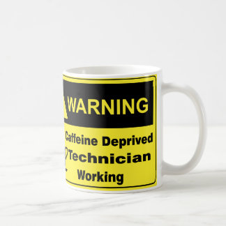Mug Technicien d'avertissement de caféine
